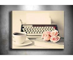 Bonamaison Peinture sur toile, multicolore, 40 x 60 cm - ConÃ§u et fabriquÃ© en Turquie