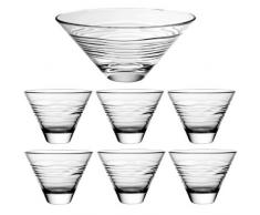 Vidivi Vetri delle Venezie Oasis Set Coupe + coupelles, 7Â unitÃ©s