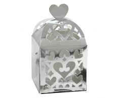 amscan favorise Lanterne boÃ®tes, Argent