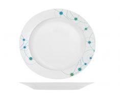 Home Aile Service Assiettes Table 18 pièces, Porcelaine, Blanc