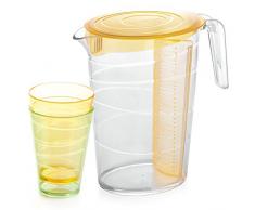 Tescoma Mydrink Carafe 4Â Verres avec Couvercle, Orange, 23Â x 13Â x 23,2Â cm