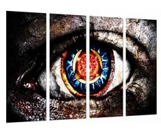 Tableau Moderne Photographique, Impression sur bois, Moderne, Original, Teinte des yeux Couleurs humaines, Iris,, 131 x 62 cm, ref. 27032