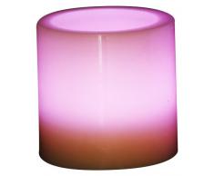 Digicandle Real Wax Bougie ronde digitale LED tÃ©lÃ©commandÃ©e Parfum vanille 12 couleurs