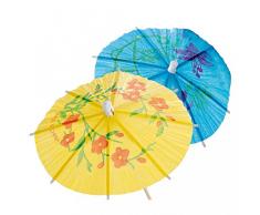 Garcia de Pou 100Â unitÃ© en Bois DÃ©corations de crÃ¨me glacÃ©e indonÃ©sien Parasol en boÃ®te, Bois, Assortis, 15Â x 30Â x 30Â cm