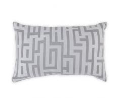 Rideaudiscount Coussin 50x30 cm Style Design Gris Argent