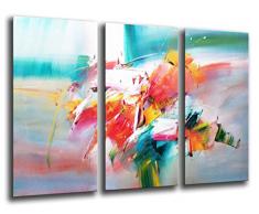 Tableau Moderne Photographique, Impression sur bois, Image dart abstrait, 97 x 62 cm, ref. 26148