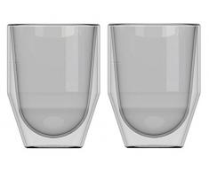 La Cafetiere Healthy Living Fika Tasses, Isolation Thermique en Verre, 7.5Â x 7.5Â x 11Â cm