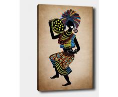 Bonamaison Peinture sur toile, multicolore, 40 x 60 cm - ConÃ§u et fabriquÃ© en Turquie