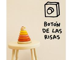 Chispum VIHOG095S - Sticker décoratif, 28 x 31 cm, Design Appuyer pour Rire