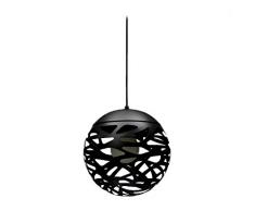 Twist Design Perm Lustre E27, 60Â W, Noir, 30Â x 30Â x 125Â cm