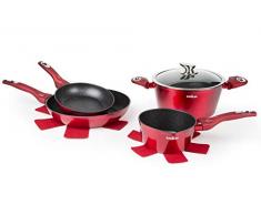 Excelsa Phoenix Set de 2 poêles et 2 casseroles, aluminium forgé avec revêtement antiadhésif