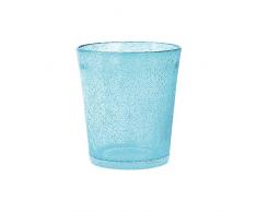 H & H 7215417 Lot de 6 verres en verre Jade Soda cL46 Bleu Décoration pour la Table