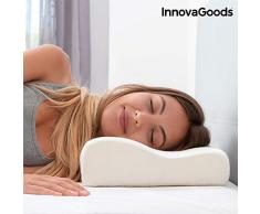 InnovaGoods Oreiller viscoÃ©lastique Cervical, Blanc, Taille