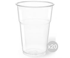 Aristea Lot de 20 Verres Ã biÃ¨re 50 400 CC Transparent pour Cuisine et Table