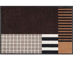 Wash+Dry Tapis Design en Nylon Marron 50/75