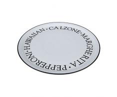 Premier Housewares Noir Assiette Ã Pizza en Porcelaine Blanc 30 x 30 x 2