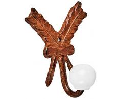 Better & Best Petit Cintre en Forme de Plumes Marron 6 x 3,5 x 8 cm Matériau : métal Taille Unique