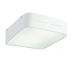 Viokef Lighting 4104200 Lustre 280 x 280 Terry, Métal/, E27, Blanc, 28 x 28 x 8
