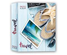 ZEP S.r.l. Album Photo de Voyage cartonnÃ© avec cartonnÃ© et cartonnÃ© Motif 4 Couleurs 13 x 18 cm