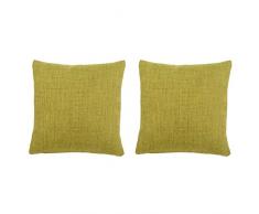 Gözze Lot de 2 Housse de Coussin, Dallas, Polyester, Vert, 40 x 40 cm