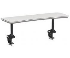 hjh Office 601032 Tablette Supplémentaire (Compatible avec Le Bureau Tecno 601040) Verre Dépoli / Trempé (Sécurit)