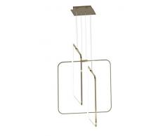 interfan 57912Â Lampe suspension LED, nickel, 80Â W, 4000Â K, Blanc et argent