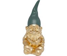 Kare Statuette décorative en Forme de Nain Doré 42 cm