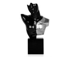 World Art Buste de Guerrier Sculpture En RÃ©sine, Multicolore, 52x30x10 Cm