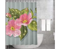 Bonamaison Rideau de Douche en Polyester Multicolore 155 x 220 cm
