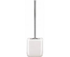 Kleine Wolke Porte Brosse WC en céramique, Pierre, Blanc, 11.5 x 11.5 x 41.5 cm