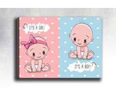 Bonamaison Peinture sur toile, multicolore, 40 x 60 cm - ConÃ§u et fabriquÃ© en Turquie