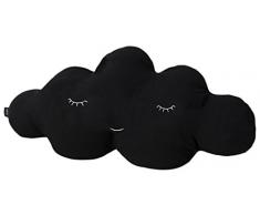 Paparajote Factory Cloud XL Coussin pour Enfant Coton Nuage déhoussable lit 95 x 50 cm 95 x 20 x 50 cm Noir