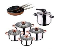 San Ignacio Batterie de Cuisine, chromé, 5 litres