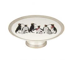 Portmeirion Home & Gifts SMPE78963-XG Plat à gâteau sur pied en porcelaine
