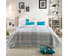 Sancarlos Couvre-lit boutis CAMA DE 135 CM Bleu