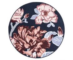 Vallila Zaida Ã 133 cm, Tapis Floral, cuivre, pour Salon, 133cm x 133cm