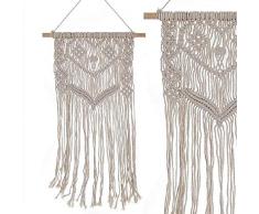 Dcasa Panneau Macramé Décorations Meubles Stickers Décoration de Maison Unisexe Adulte, Multicolore (Multicolore), Unique