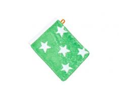 baidani Waschhandschuh Summer Stars 15x20cm-4 StÃ¼ck-GrÃ¼n Gant de Toilette 100% Coton, Vert, 20 x 15 cm