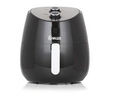 Swan Friteuse à air saine à faible teneur en matières grasses avec circulation rapide de lair 5 L - manuel 5 Litres Noir