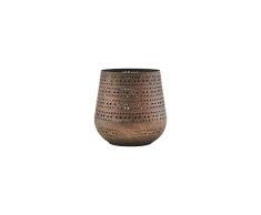 House Doctor Bougeoir Perfo, Cuivre, 12 x 12 cm