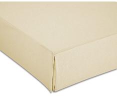 Cardenal Textil Couvre Chanvre Lisse Lit 90 cm Beige