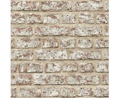 Arthouse Papier Peint en Vinyle Motif Brique Rustique