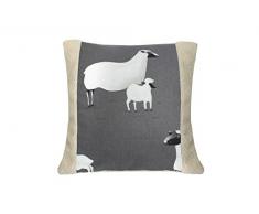 Amarelle Coussin Mouton Pampa Gris, 40 x 40