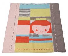 David Fussenegger Juwel Tapis DÃ©veil Princesse, Doublure, Coton mÃ©langÃ©, Orange, 100Â x 100Â cm