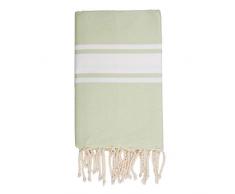 Moorish Idol - Fouta Traditionelle Unie- 100cm x 200cm- Vert Amande