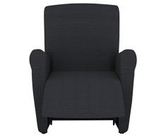 Eiffel Textile Lille â Housse canapé Fauteuil 55 x 195 x 2 cm Noir