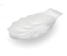 ALCAS Assiette Ã Dessert pour banan Split, translucide satinÃ©, 21 x 12 cm