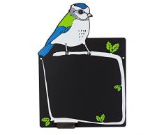 Tableaux Noirs Britannique Memo de Cuisine Blackboard-Garden Bird Tableau Noir avec Plateau et Craie, Bois, Noir, 41.6Â x 15.2Â x 1.2Â cm