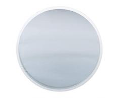 Pacific Lifestyle Bois Miroir Mural Rond, Blanc, 90Â x 585Â x 590Â mm