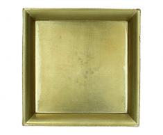 J. Kersten BV Assiette en Plastique DorÃ© 20 x 20 x 2 cm